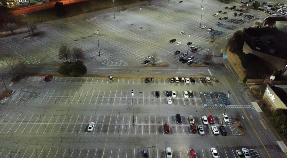 parking lot after